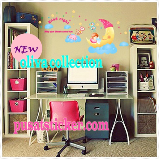 wall sticker goo night wall sticker ini cocok untuk ruang si adik 